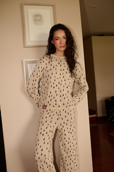 PANTALON TEJIDO AGUA CRUDO