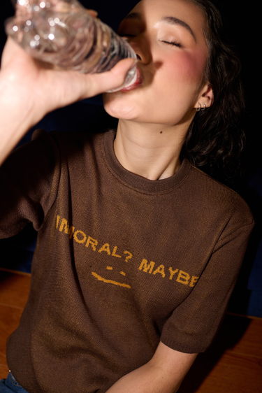CAMISETA TEJIDA IMMORAL CAFE