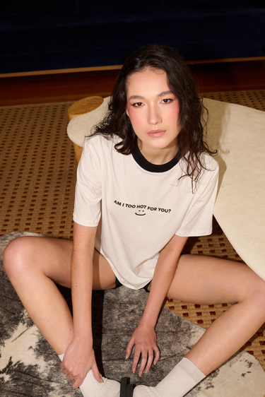 CAMISETA I AM TOO HOT BLANCA