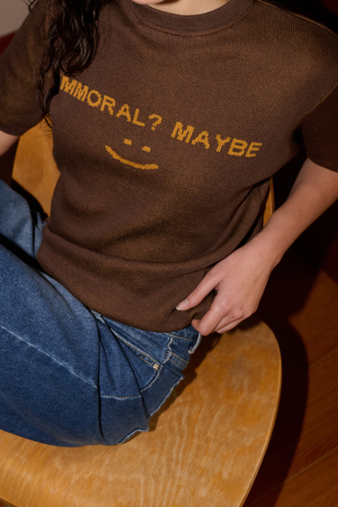CAMISETA TEJIDA IMMORAL CAFE